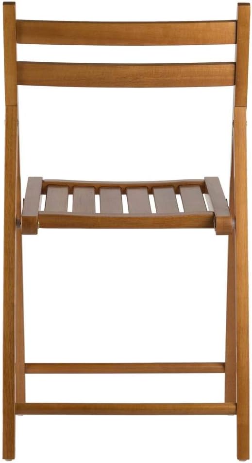 Winsome Robin Folding Chair Set, No assembly, Teak, Set of 4
