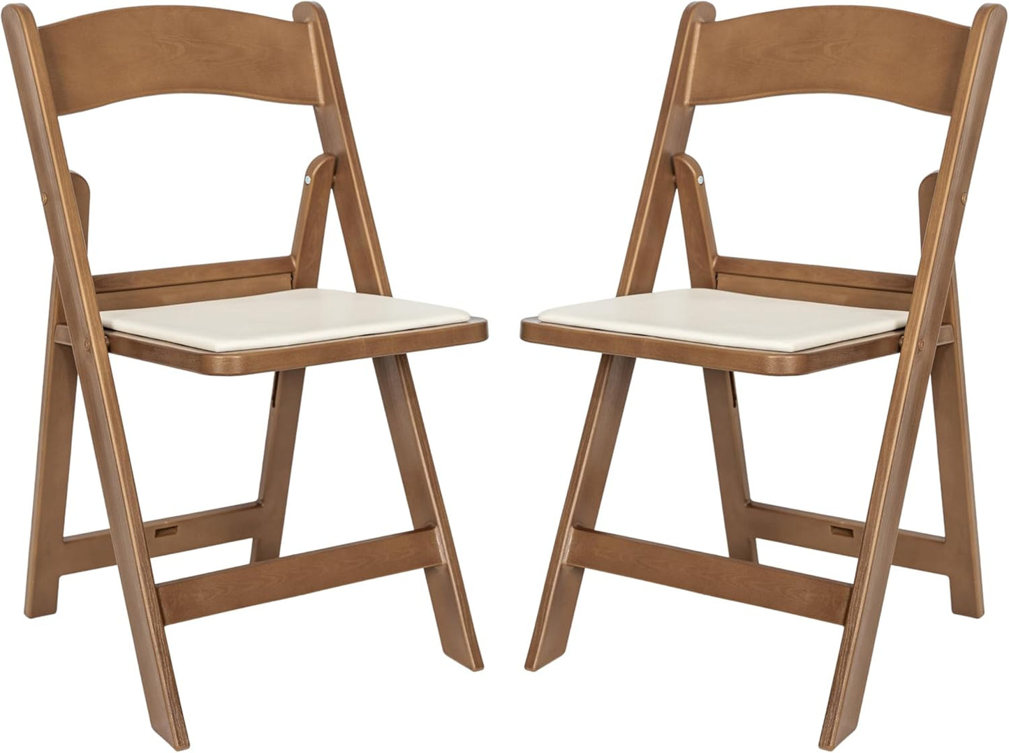 Flash Furniture Hercules Series Folding Chairs for Weddings and Formal Events, Stackable Commercial Event Seats with 1,000-lb. Static Weight Capacity, Set of 4, Black